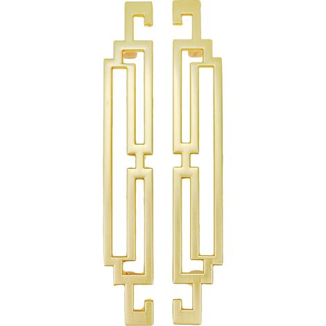 Lot de 4 poignées de tiroir de 17,8 cm Moderne Doré Pour meubles, meubles, meubles, portes Distance entre les trous : 96mm (1/5)
