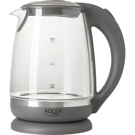 Bouilloire Aigle 2 L verre et inox 2200 W