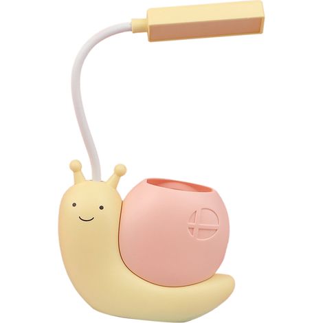 Lampe de bureau luminosité œil veilleuse pour enfants chambre jaune dessin animé rechargeable - idéal pour décoration (1/5)