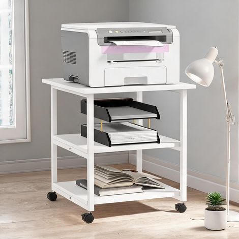 Meuble de rangement de bureau bianco 50 x 50 x 52,5 cm (1/5)