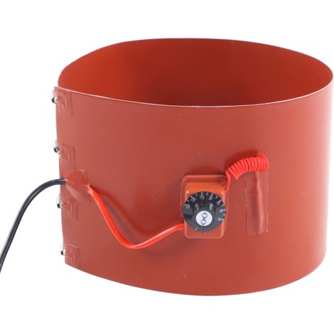 Chauffage de fût métallique avec manchon en silicone, 200 L, 1000 W, 30-150 °C, 125 mm x 1740 mm. Chauffage de fût avec coussin chauffant, prise standard australienne, 220 V. (1/5)