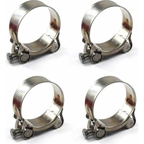 4 pièces 52-55mm Colliers de serrage à boulon en T Acier inoxydable 304 Collier de serrage (1/5)