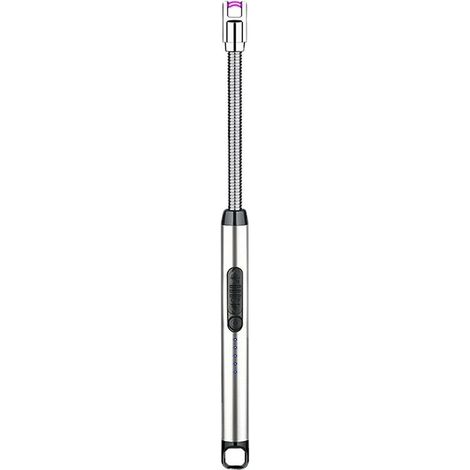 Allumeur à impulsion intelligent avec fonction de chargement USB, allumeur à arc électrique pour barbecues, argent (1/5)