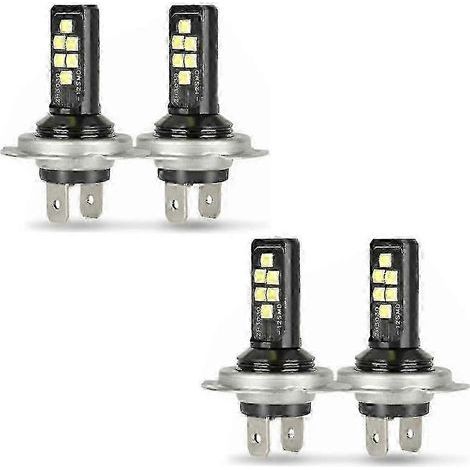 4 ampoules LED H7 pour phares (feux de croisement), 60 000 lm, 6 000 K, 220 W, blanc froid