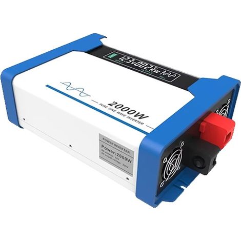 Inverter per veicoli, uscita a onda sinusoidale pura, design compatto, 2000 W 50 Hz, 220 V, 10-14,8 V (1/2)