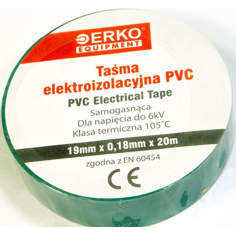 Großes Isolierband 19mm 20m Grün ERKO