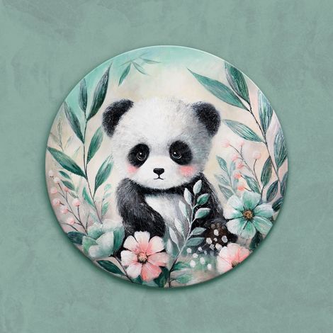Gemälde Waldpanda auf Keilrahmen 70 cm (1/5)