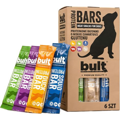 Barra proteica para perros BULT BAR, surtido de sabores, 6 unidades de 37,5 g. (1/5)