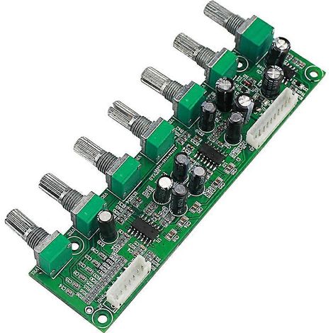 5.1 Préamplificateur Tone Independent Canal Volume Plus Basse Fréquence Adjustment 6 Way pour 5.1 Ampli DIY DC15-35V (1/5)