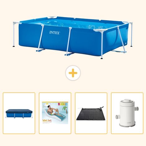 Intex Piscine Tubulaire Rectangulaire - 260x160x65 cm - 5-pièces S70 (1/5)