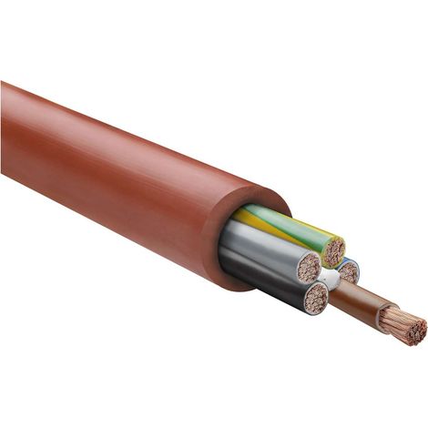 HELU KABEL SiHF 5G1,5mm² Silikonleitung AD 9,6mm Nennspannung Uo/U 300V/500V - 1 Meter