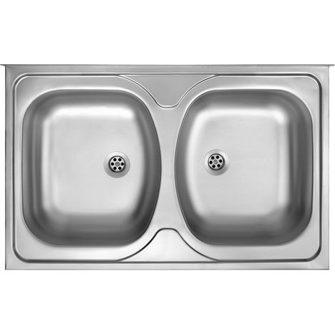 Fregadero DEANTE Tango ZM5320N 2 cámaras, acero 80x50 cm (1/3)