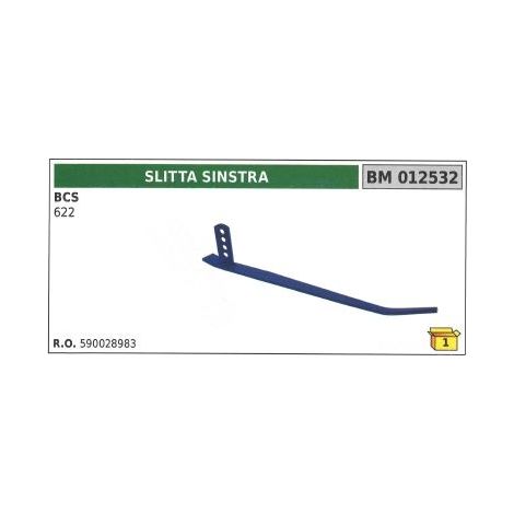 Slitta sinistra per motofalciatrice bcs 622