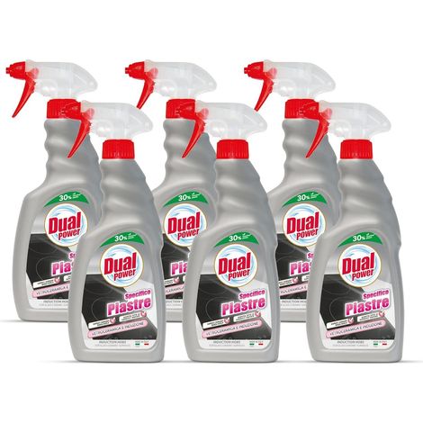 SET 6 DUAL POWER SPRAY 500ML DETERGENTE SPECIFICO PER PIASTRE VETROCERAMICA E INDUZIONE