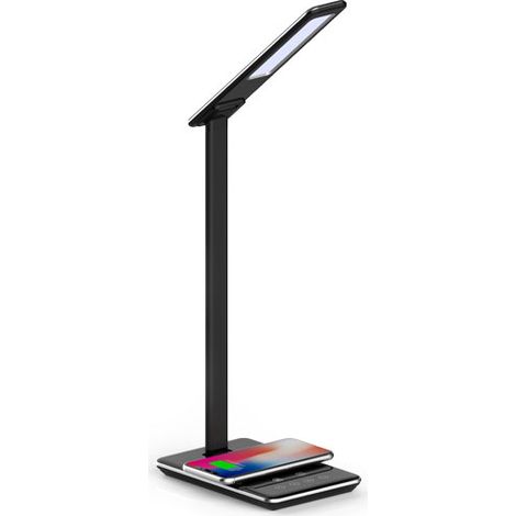 Lampe de bureau BRAYTRON LB146, noir, 3en1, 5W, 500lm, IP20, chargeur induction (1/5)