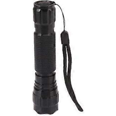 Lampe torche LED à lumière verte, éclairage robuste, embout en alliage d'aluminium, commande par bouton pour une utilisation en extérieur (1/5)