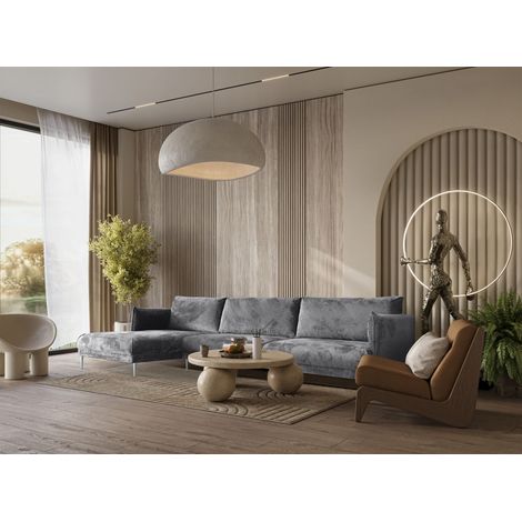 Ecksofa Designersofa MADISON XL Stoff Tender Way Grau Ottomane Links (1/5)