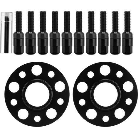 Kit d'entretoises de roue M14x1,25 avec bride de 20 mm pour BMW Série 1 F40 (2019-2020), noir (1/5)