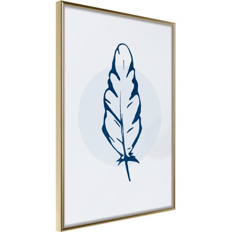 Affiche Murale Encadrée "Lightness II" 21 x 30 cm Or
