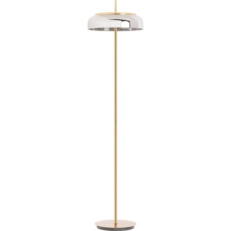 Lampe Malih Grise Dorée Esprit Déco - Gris élégant avec touches dorées (1/4)