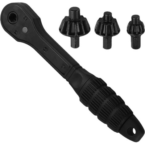 Drill Chuck, Ratchet Wrench, Double-Head Mechanism Yields Precise Torque Control, Ergonomic Grip Delivers Lasting Durability, Power Tool for Professional Repairs (1/5)