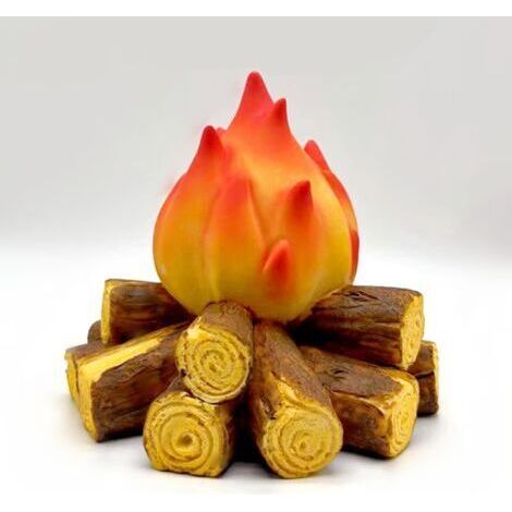 Veilleuse artificielle en forme de feu de camp, brasero pliable 3D à LED, petite veilleuse électrique en forme de bûche artificielle, décoration pour Halloween, Noël, bar, maison, jardin, cour (1/5)