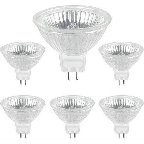 Ampoule Halogene GU5.3 35W 12V, Ampoule Spot Halogène MR16, pack de 6, (1/4)