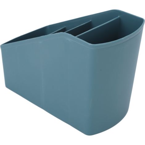 Organisateur de bureau 4 compartiments en polypropylène résistant, rangement pour clés, maquillage et accessoires, design compact et fonctionnel. (1/5)