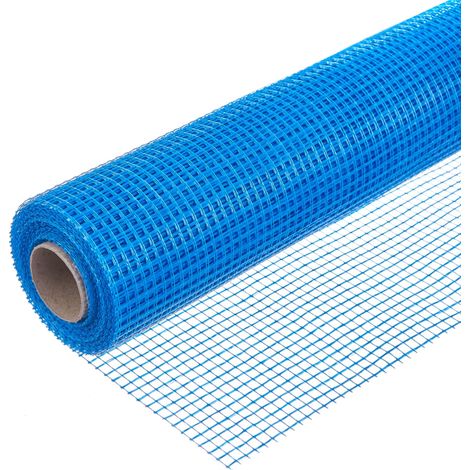 Tissu de renfort en fibre de verre 105 g/m² – Résistant aux fissures – Enduit intérieur et extérieur – 10m, 1 rouleau