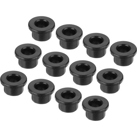 20Pcs Passe Fils en Caoutchouc en Forme de T Diamètre de Montage 16.5mm, ID 10mm, Hauteur 13mm Noir Protection d'Étanchéité Passe-Câbles Flexibles pour Tuyau de Câble (1/5)