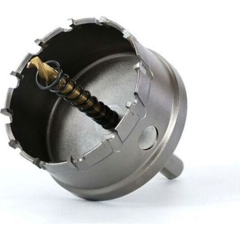 Bimetall-Lochsäge, 42 mm Hartmetallkern aus industrietauglichem Edelstahl, geeignet für Metall, Aluminium, Kunststoff und Holz.