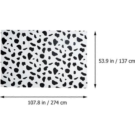 Nappe jetable à motif vache pour fêtes, lot de 2, rectangulaire. (1/5)