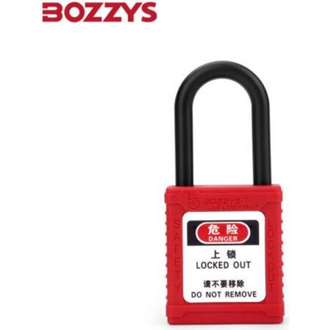 OEM 38mm Manille En Nylon Industriel Serrure De Sécurité Industrielle Cadenas De Sécurité Cadenas Loto - Rouge (1/5)