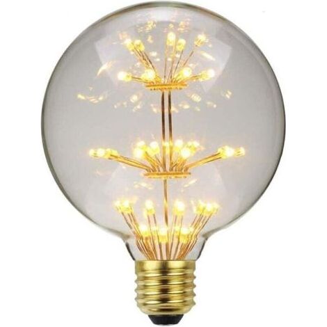 Led Ampoule Vintage Ampoule RGB Feu D'artifice Edison Ampoule 3W 220/240V E27 Ampoule Décorative (G95) [Classe énergétique G] (1/4)