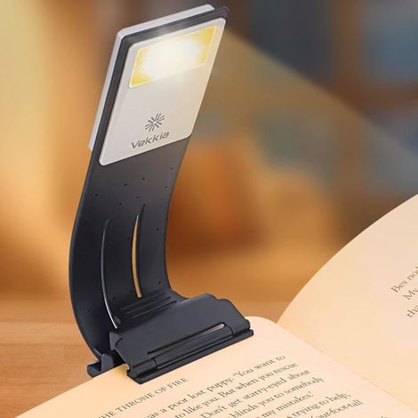 Lampe de chevet avec marque-page et pince à livre, luminosité infinie (1/4)