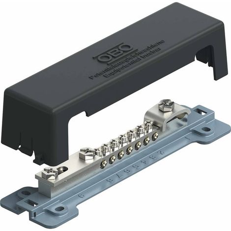 OBO-BETTERMANN 5015105 BARRA NIBUS EQUIPOTENCIAL CON BASE DE METAL, EXTERIORES (1/2)
