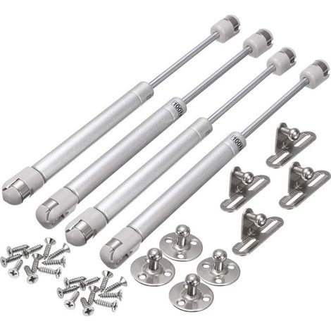 Vérin à Gaz 100N, 4 Pcs Amortisseurs Hydraulique pour Meubles, Levage de Porte et Armoire (1/5)