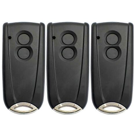 Lot de 3 télécommandes pour ouvre-porte de garage EcoStar RSC2-433, RSE2-433 et RSZ1-433, émetteur portatif pour portail Hormann Liftronic. (1/3)