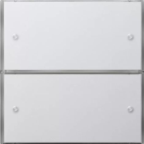 Gira Tastsens.3 Komfort 2f KNX Flächenschalter Reinweiß 2032112 (1/2)