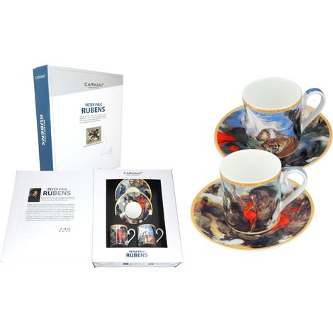 Ensemble de 2 tasses à expresso décorées d'œuvres de Peter Paul Rubens - IDÉE CADEAU (1/5)