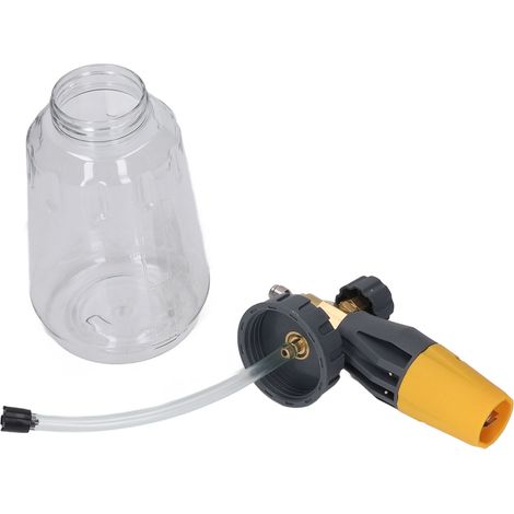 1-Liter-Schaumgenerator (4000 psi), einstellbarer Hochdruckreiniger, 1/4-Zoll-NPT-Schnellanschluss, gelb (1/5)