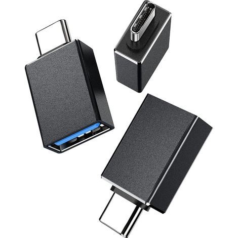 Adaptateur USB-C vers USB 3.1 OTG (lot de 3), adaptateur USB Type-C mâle vers USB-A femelle Thunderbolt 3 pour Mac (1/5)