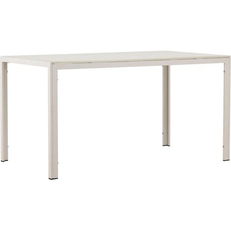 Table de Jardin "Mirko" 140cm Beige (1/5)