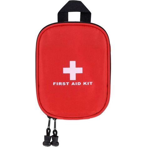Nylon First Aid Kit, Compact and Lightweight First Aid Bag for Car, Outdoor, Boat, Camping, Hiking (Bag Only)