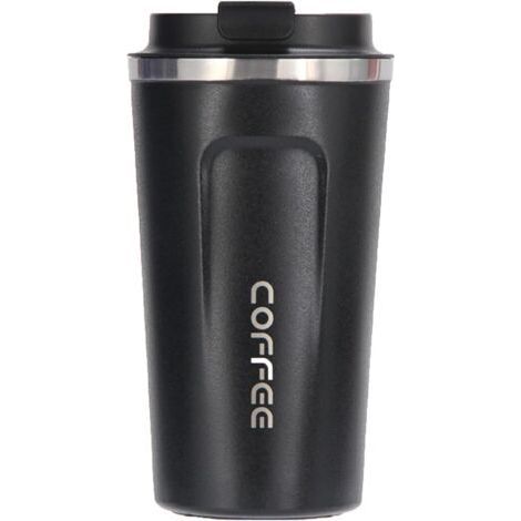 Tasse à Café Isotherme de Voyage - Mug Thermos en Acier Inoxydable 380ml/13oz pour Boissons Chaudes et Froides, Lait et Thé (1/5)