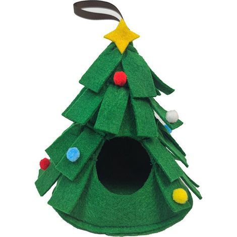 Maison suspendue chaude pour hamster, aire de jeux d'hiver, cage, nid, cadeau de Noël (1/4)