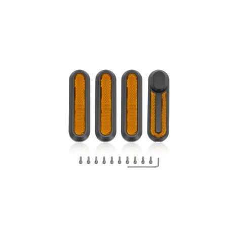 Reflektierender Aufkleber für Xiaomi Elektroroller M365/1S/PRO, wasserdicht, staubdicht, fluoreszierender ABS-Aufkleber, Warnlicht-Klebeetikett, Nachtreflektorstreifen - Crezuo