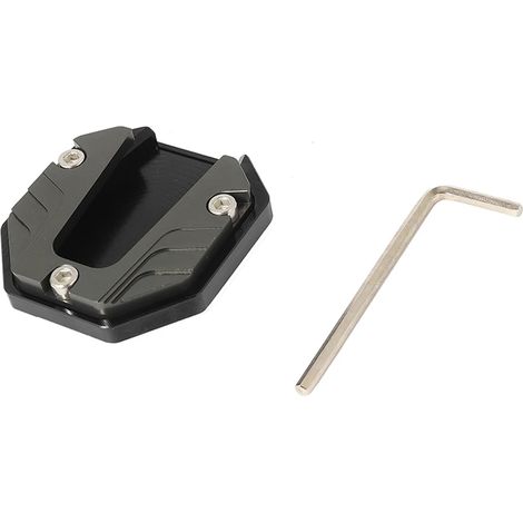 (Couleur titane) Rallonge de béquille universelle pour scooter, moto et vélo, support latéral antidérapant, puissance maximale accrue (1/4)