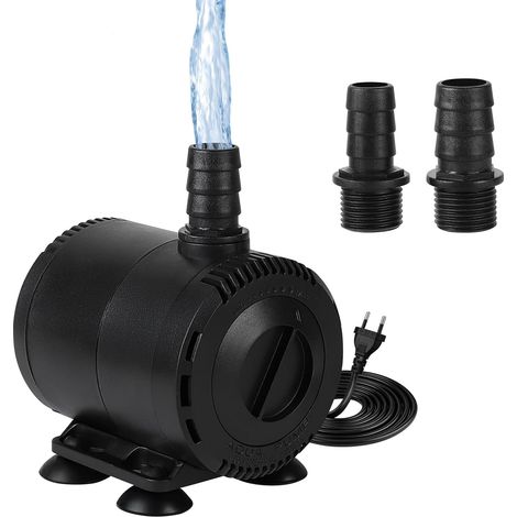 Pompe à Eau Submersible 15W, 1000 L/H pompe Aquarium Ultra Silencieuse, Ajustable avec Câble D'alimentation, pour étang, Fontaine, Réservoir de Poissons et Systèmes Hydroponiques (1/5)