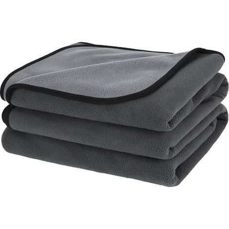 Dog Blanket (100 x 75 cm, Grey) Dog Blanket, Absorbent, Soft, for Sofa Bed (1/5)